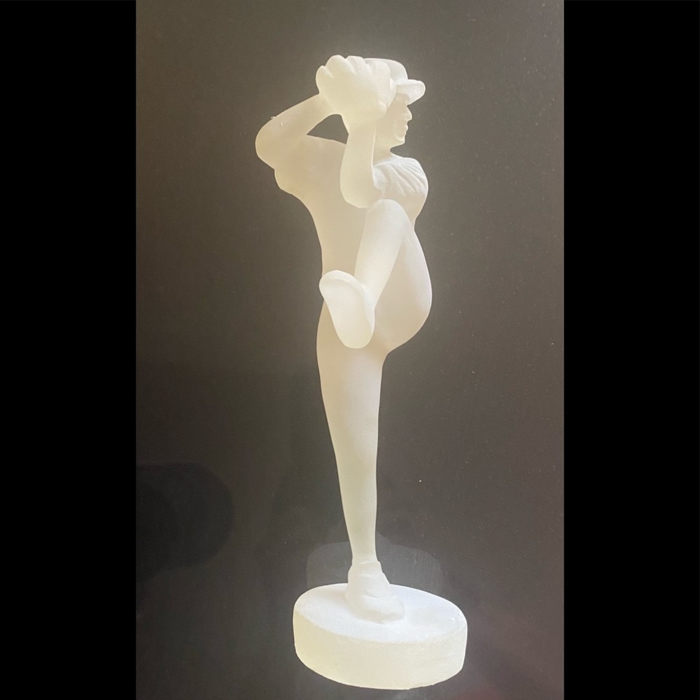 Ceramic baseball picture figurine